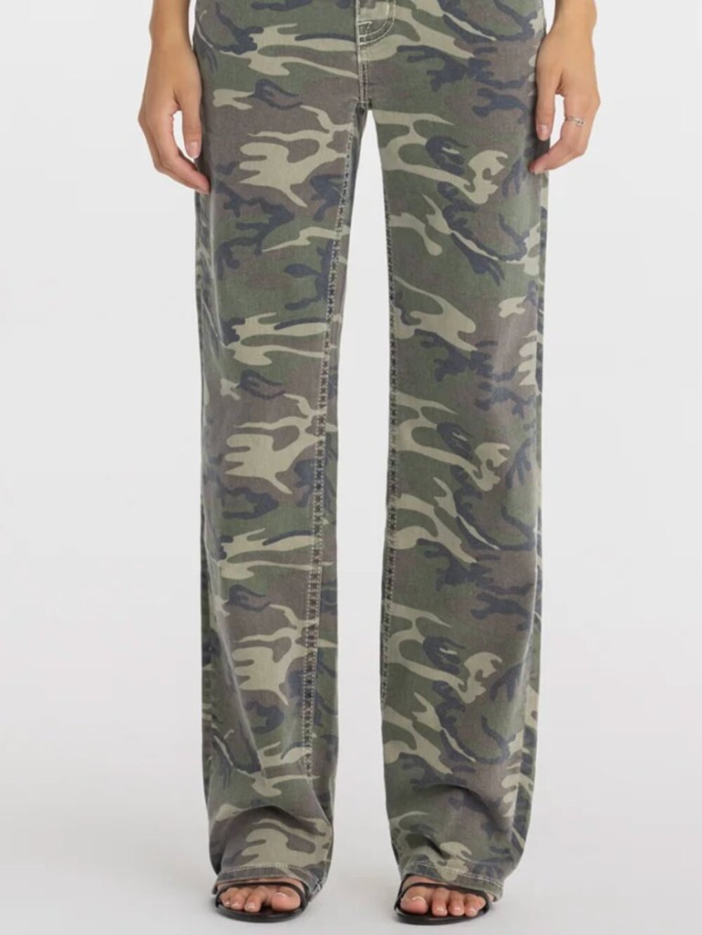 Size 27 Miss Me Wide Leg camo pant